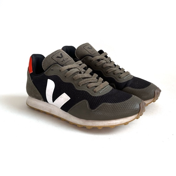 Veja Rio Branco Olive Green, Navy and Orange Shoes Size 8 - Picture 10 of 10